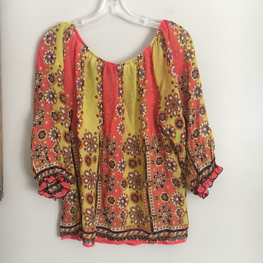 Anthropologie Fei Afloat Silk Blouse - Picture 5 of 6